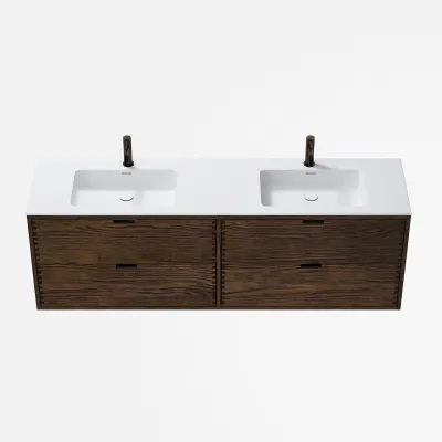 CPH Tapwork Soho 180D - MKIII, Fingertappet Snedkermøbel i Røget Eg inkl. Mathvid SolidTec® Vask