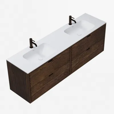 CPH Tapwork Soft 180D - MKIII, Fingertappet Snedkermøbel i Røget Eg inkl. Mathvid SolidTec® Vask
