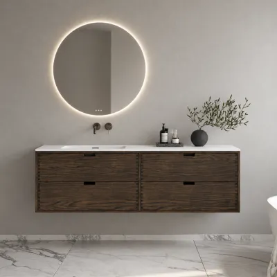 CPH Tapwork Soho 180L - MKIII, Fingertappet Snedkermøbel i Røget Eg inkl. Mathvid SolidTec® Vask