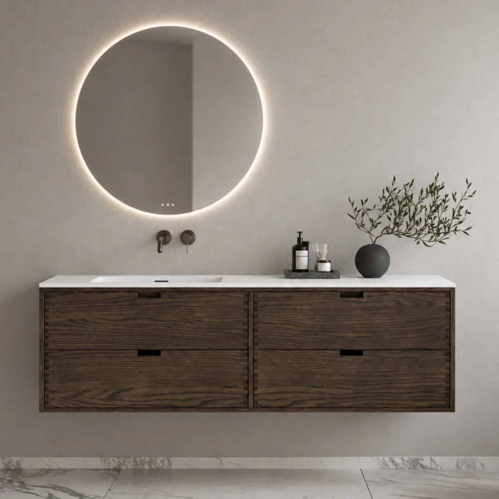 CPH Tapwork Soho 180L - MKIII, Fingertappet Snedkermøbel i Røget Eg inkl. Mathvid SolidTec® Vask