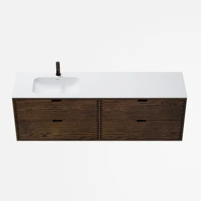 CPH Tapwork Soft 180L - MKIII, Fingertappet Snedkermøbel i Røget Eg inkl. Mathvid SolidTec® Vask