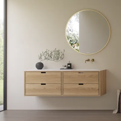 CPH Tapwork Soho 180R - MKIII, Fingertappet Snedkermøbel i Natur Eg inkl. Mathvid SolidTec® Vask
