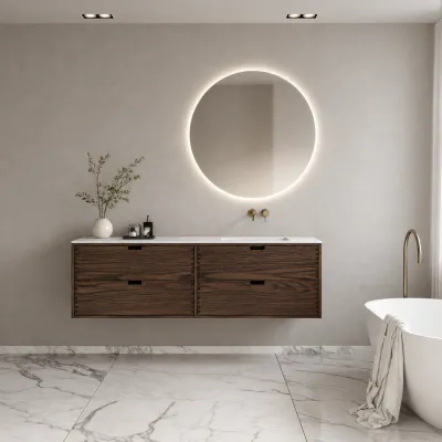 CPH Tapwork Soho 180R - MKIII, Fingertappet Snedkermøbel i Røget Eg inkl. Mathvid SolidTec® Vask