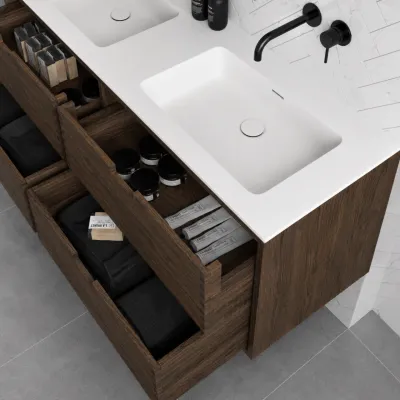 CPH Tapwork Soho 180R - MKIII, Fingertappet Snedkermøbel i Røget Eg inkl. Mathvid SolidTec® Vask