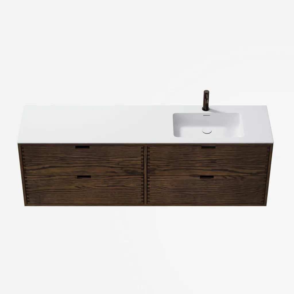 CPH Tapwork Soho 180R - MKIII, Fingertappet Snedkermøbel i Røget Eg inkl. Mathvid SolidTec® Vask