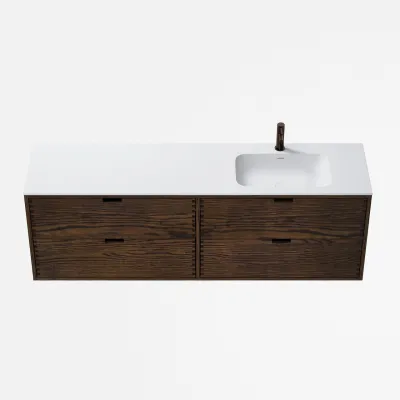 CPH Tapwork Soft 180R - MKIII, Fingertappet Snedkermøbel i Røget Eg inkl. Mathvid SolidTec® Vask