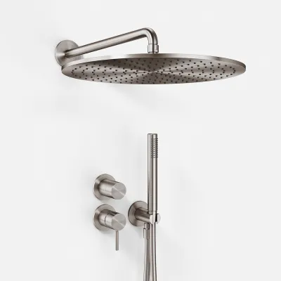Semplice SBR901 S13 - Brusesæt Ø40 cm, Væg, PVD Børstet Stål