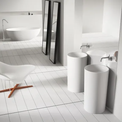 Pulcher Zilo - 90hxØ49 Søjlevask, Mathvid SolidTec®