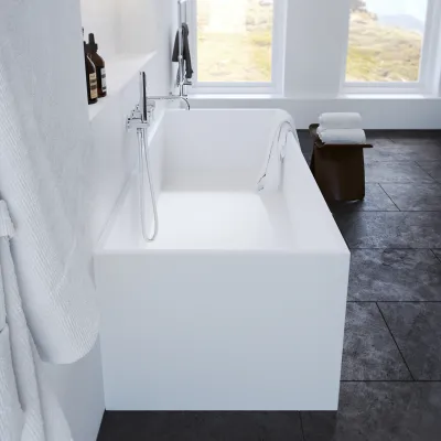 Frozen Tub 158 - Badekar 158x68, Massiv Mathvid SolidTec®