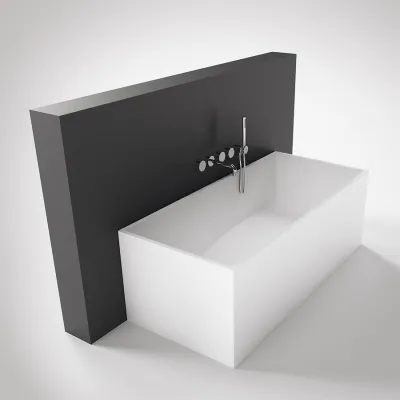 Frozen Tub 158 - Badekar 158x68, Massiv Mathvid SolidTec®