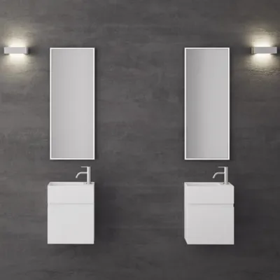 Compact 02L - Vaskemøbel 40x20, Mathvid SolidTec®