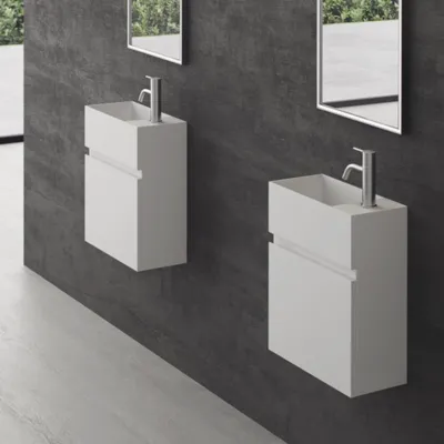 Compact 02L - Vaskemøbel 40x20, Mathvid SolidTec®