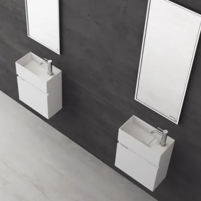 Compact 02L - Vaskemøbel 40x20, Mathvid SolidTec®