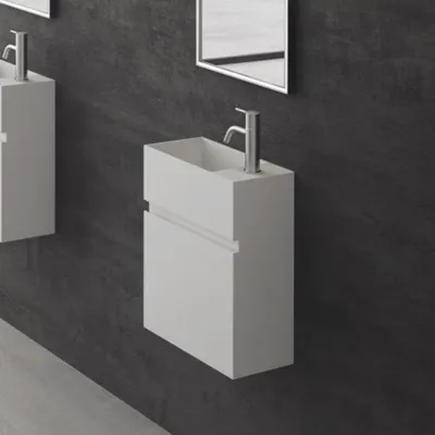 Compact 02L - Vaskemøbel 40x20, Mathvid SolidTec®