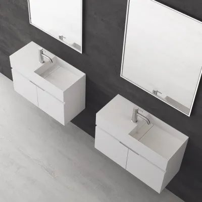Compact 08R - Vaskemøbel 75x32, Mathvid SolidTec®