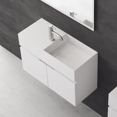 Compact 08R - Vaskemøbel 75x32, Mathvid SolidTec®