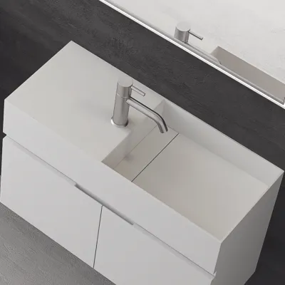 Compact 08R - Vaskemøbel 75x32, Mathvid SolidTec®