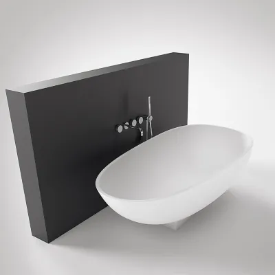 The Egg 181 - Badekar 181x93, Massiv Mathvid SolidTec®