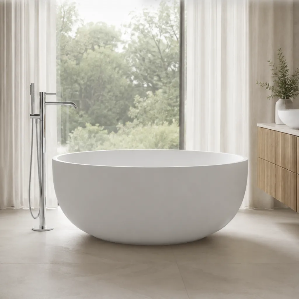 Cheese Ø135 - Badekar Ø135, Massiv Mathvid SolidTec®