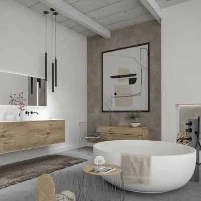 Cheese Ø135 - Badekar Ø135, Massiv Mathvid SolidTec®