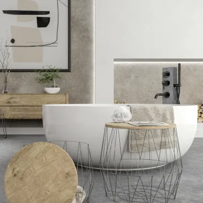 Cheese Ø135 - Badekar Ø135, Massiv Mathvid SolidTec®