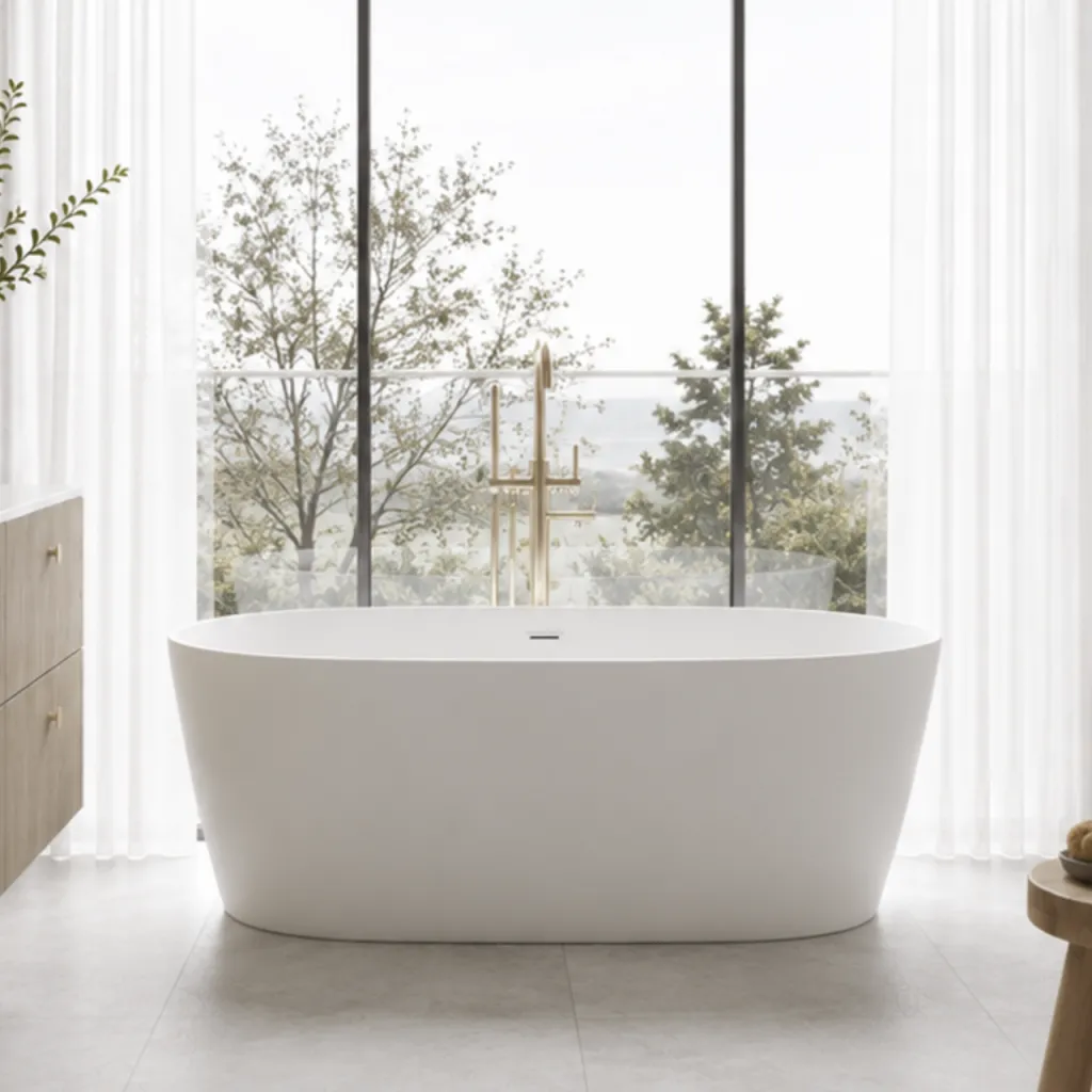 Milano Cello 165 - Badekar 165x72 cm, Blank Hvid