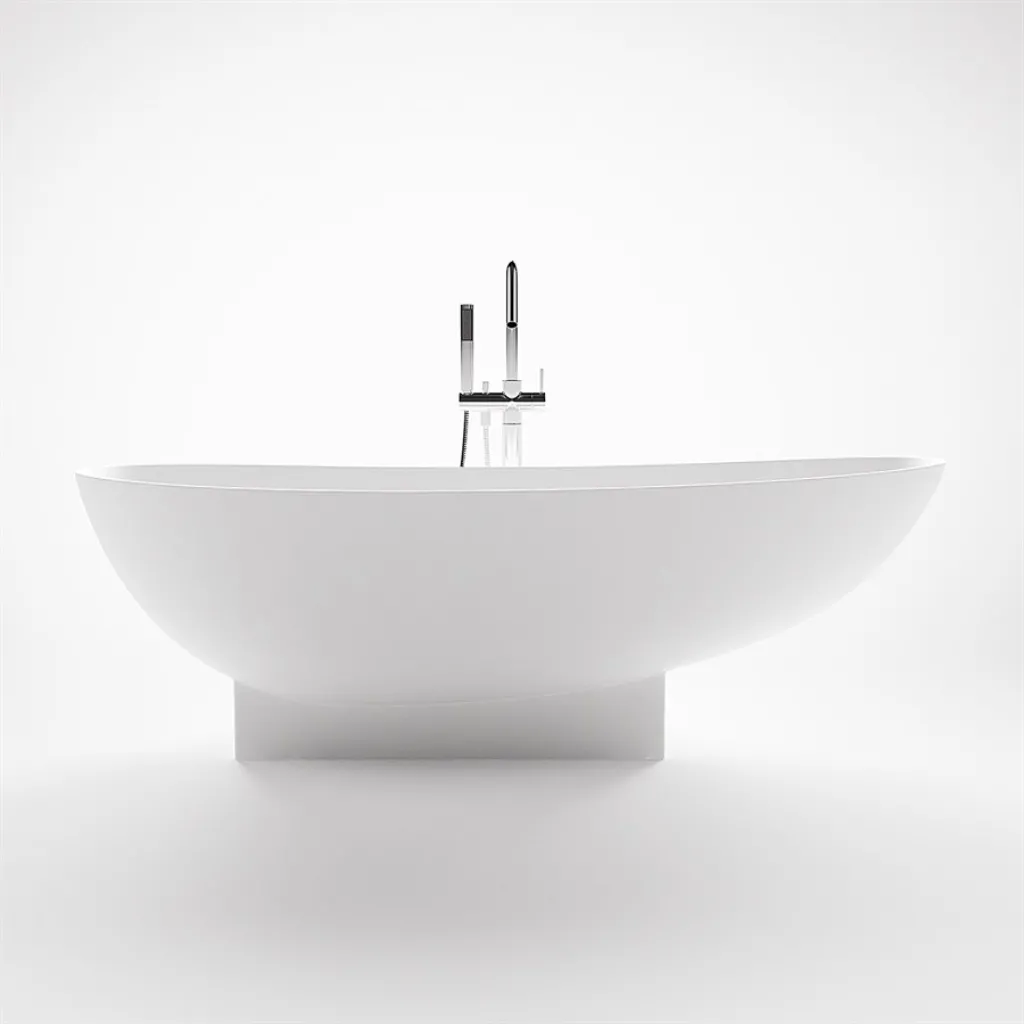 Boheme 182H - Badekar 182x82 x59h, Massiv Mathvid SolidTec®