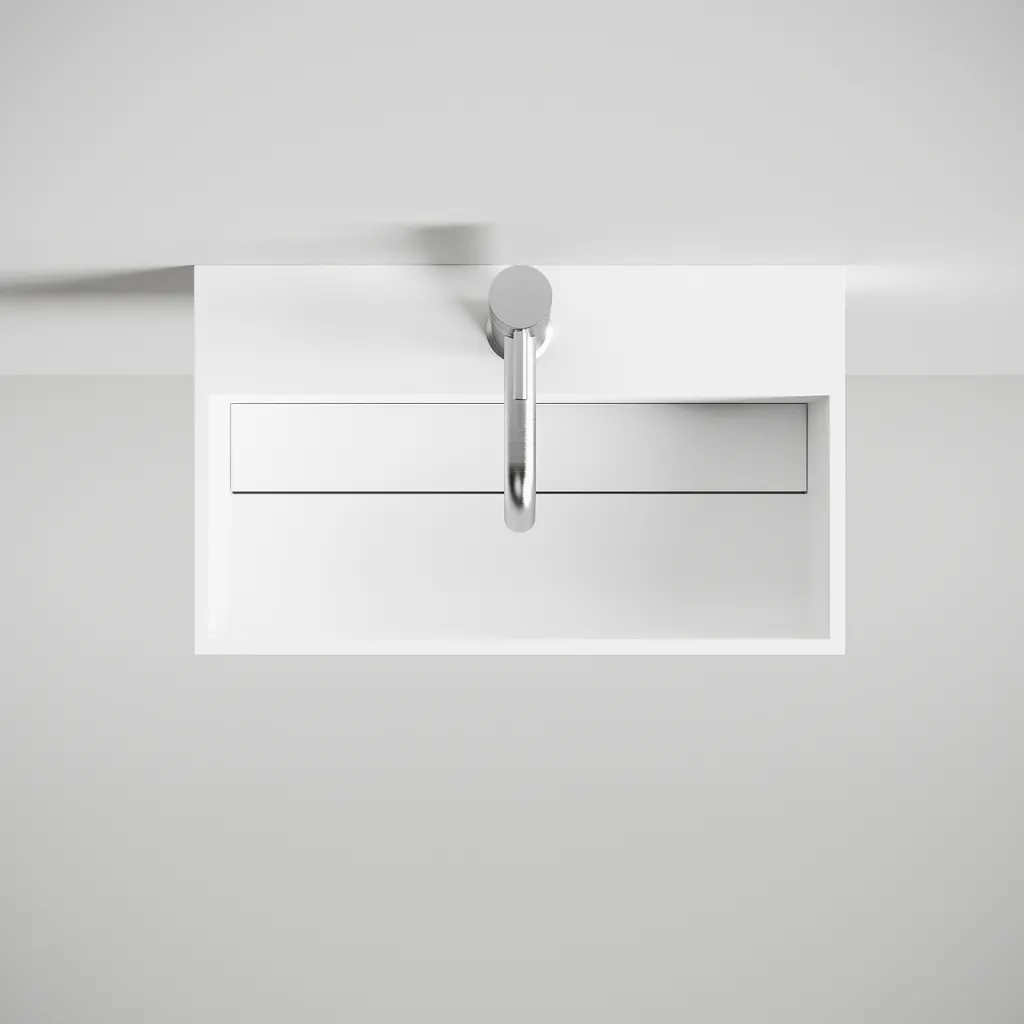 Kubo 50 - 50x30 Håndvask, Mathvid SolidTec®