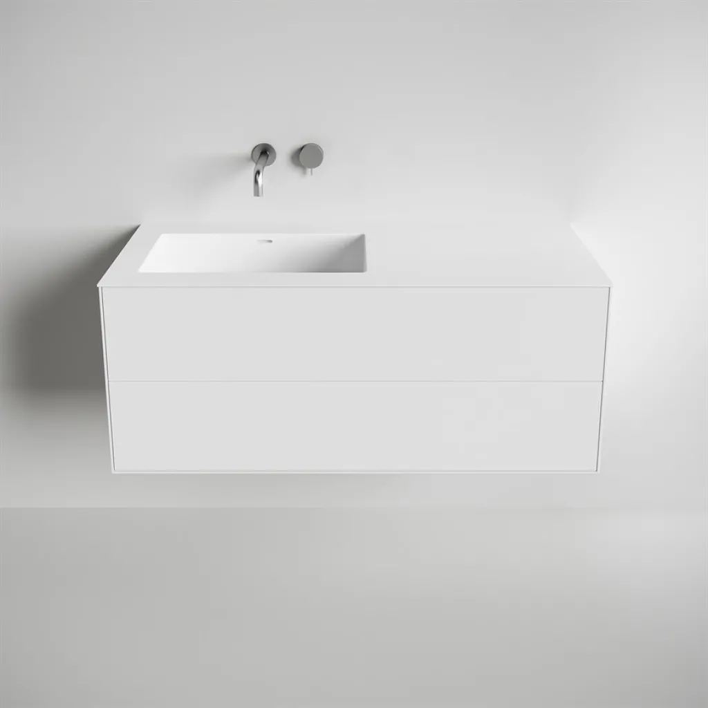 Copenhagen Chic 120L - Badmøbel, Corian®, Mathvid