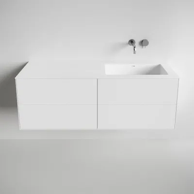 Copenhagen Chic 140R - Badmøbel, Corian®,  Mathvid