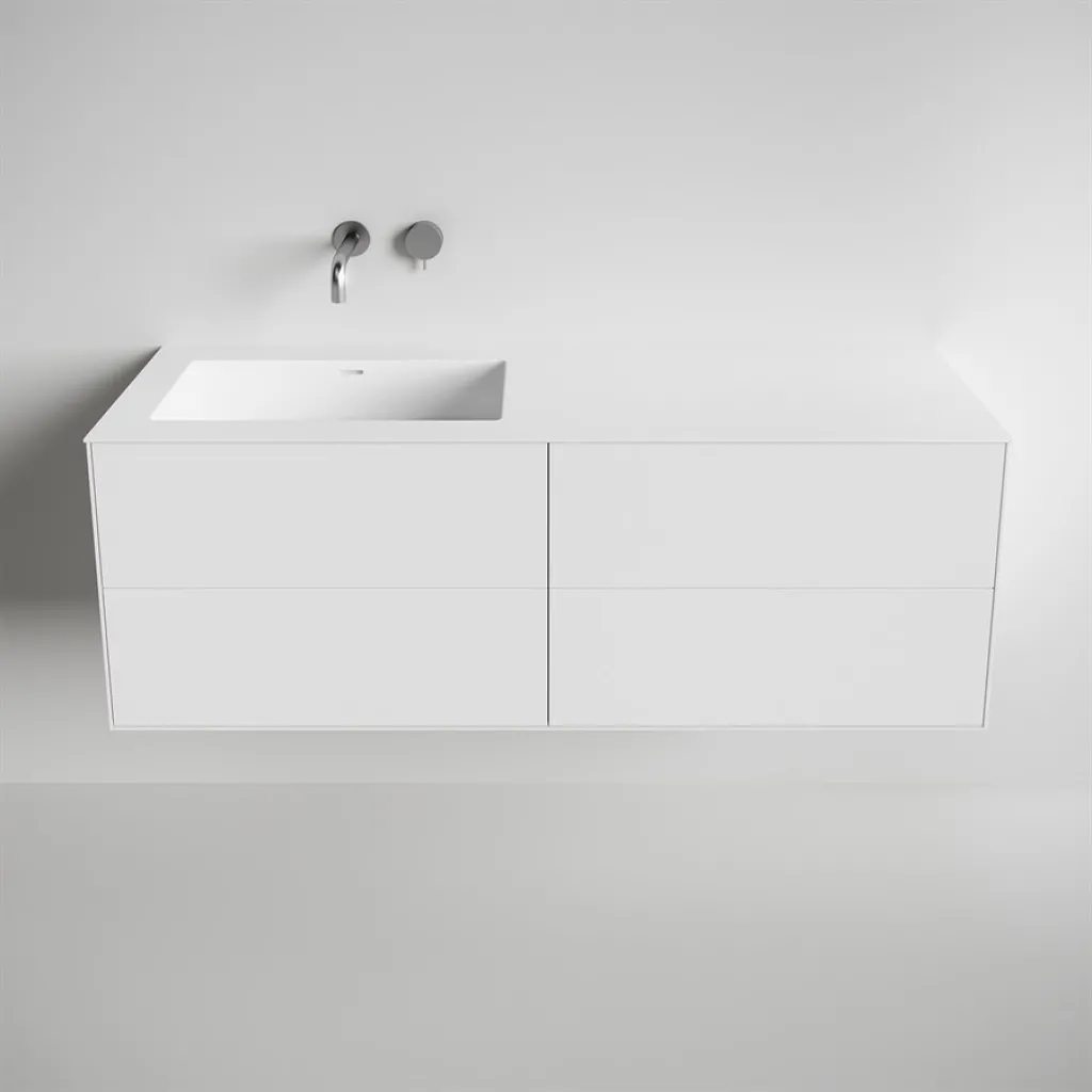 Copenhagen Chic 140L - Badmøbel, Corian®, Mathvid