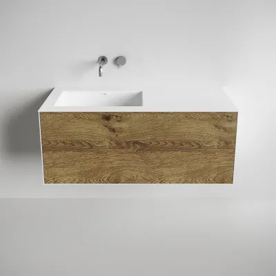 Copenhagen Chic 120L - Corian®, Raw Wild Oak