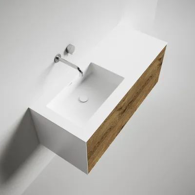 Copenhagen Chic 120L - Corian®, Raw Wild Oak