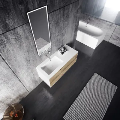 Copenhagen Chic 120L - Corian®, Raw Wild Oak