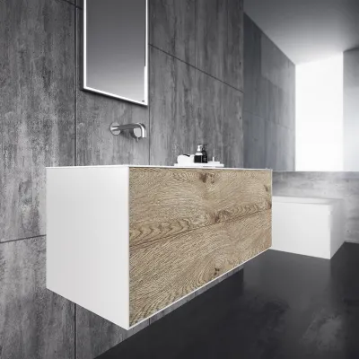 Copenhagen Chic 120L - Corian®, Raw Wild Oak