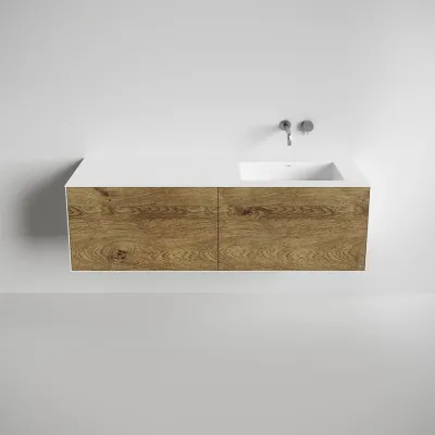 Copenhagen Chic 160R - Corian®, Raw Wild Oak