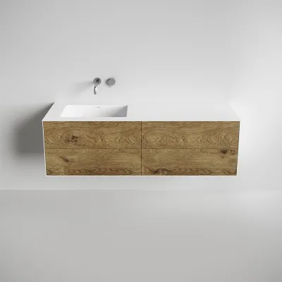 Copenhagen Chic 160L - Corian®, Raw Wild Oak