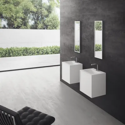 Compact Waterproof 50x40 - Vaskemøbel, Mathvid SolidTec®