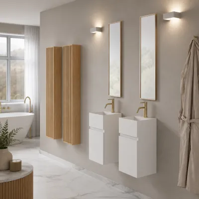 Compact 05 - Vaskemøbel 32x28, Mathvid SolidTec®