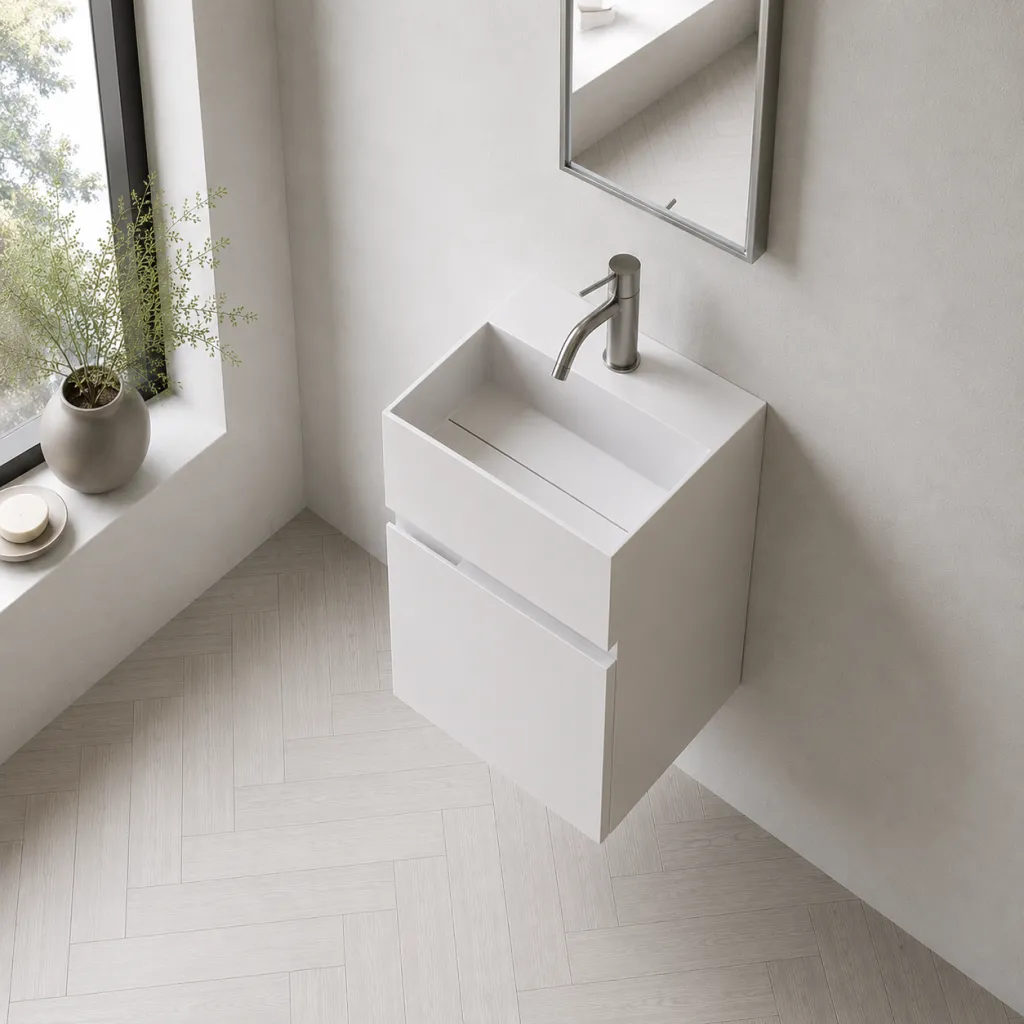 Compact 05 - Vaskemøbel 32x28, Mathvid SolidTec®