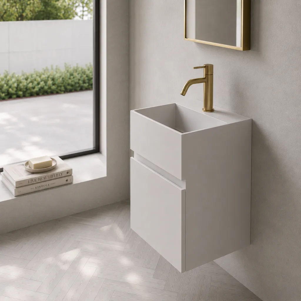 Compact 05 - Vaskemøbel 32x28, Mathvid SolidTec®