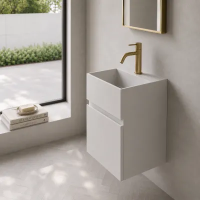 Compact 05 - Vaskemøbel 32x28, Mathvid SolidTec®