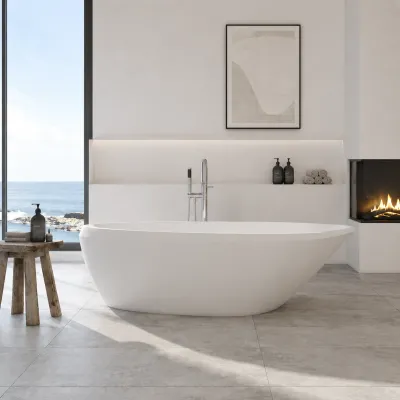 Spazio 192 - Badekar 192x110, Massiv Mathvid SolidTec®