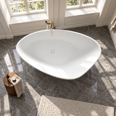 Spazio 192 - Designbadekar 192x110, Massiv Mathvid SolidTec®