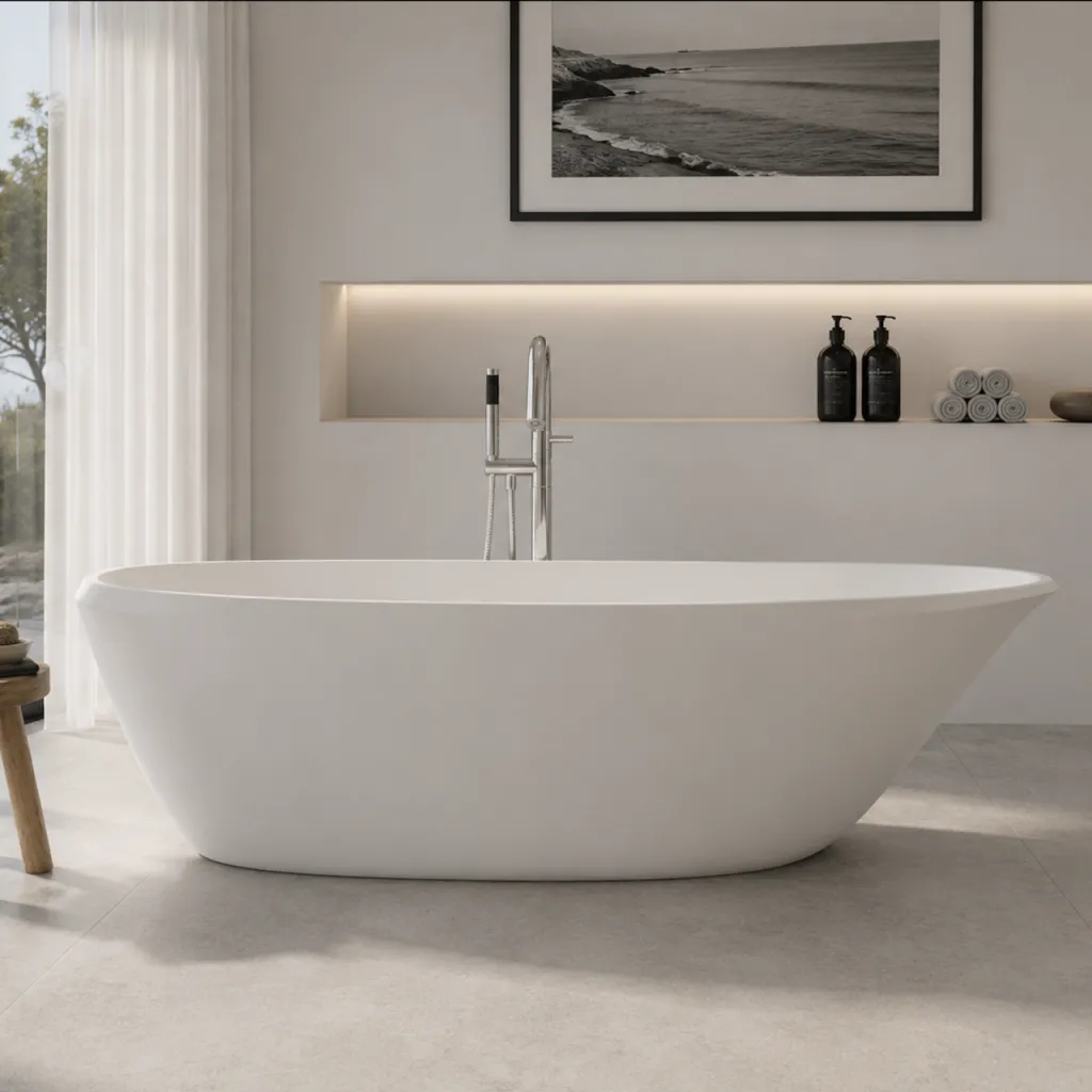 Spazio 192 - Badekar 192x110, Massiv Mathvid SolidTec®
