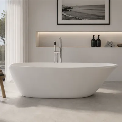 Spazio 192 - Badekar 192x110, Massiv Mathvid SolidTec®