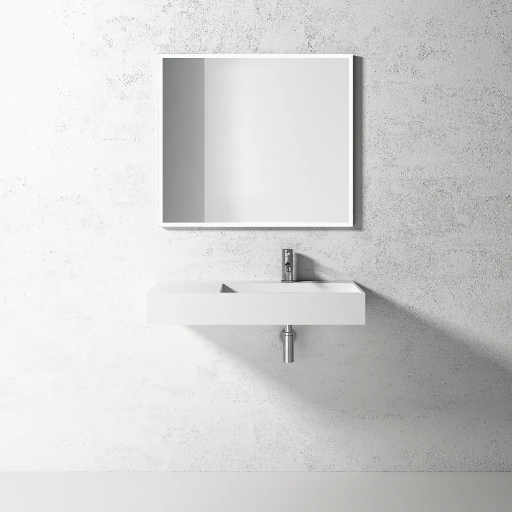 Kubo Inside 90R - Håndvask, Mathvid SolidTec®