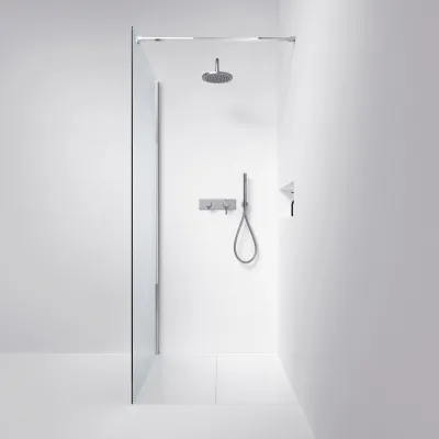 Minimalism M90W - Brusevæg 8 mm, 87,5x200h,  Easy Clean
