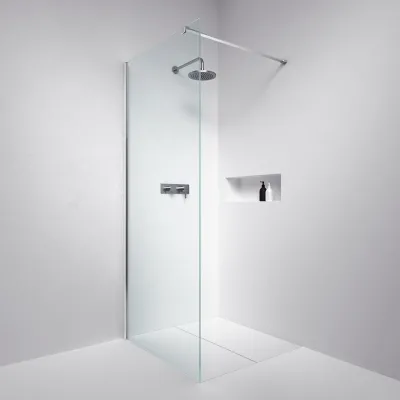 Minimalism M90W - Brusevæg 8 mm, 87,5x200h,  Easy Clean