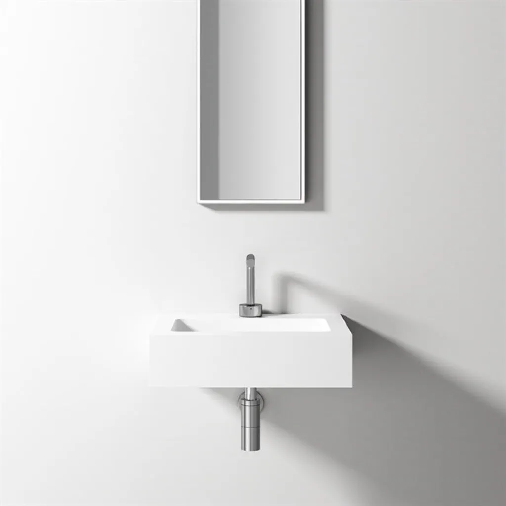 Waterproof 50 - 50x40 cm Håndvask, Mathvid SolidTec®